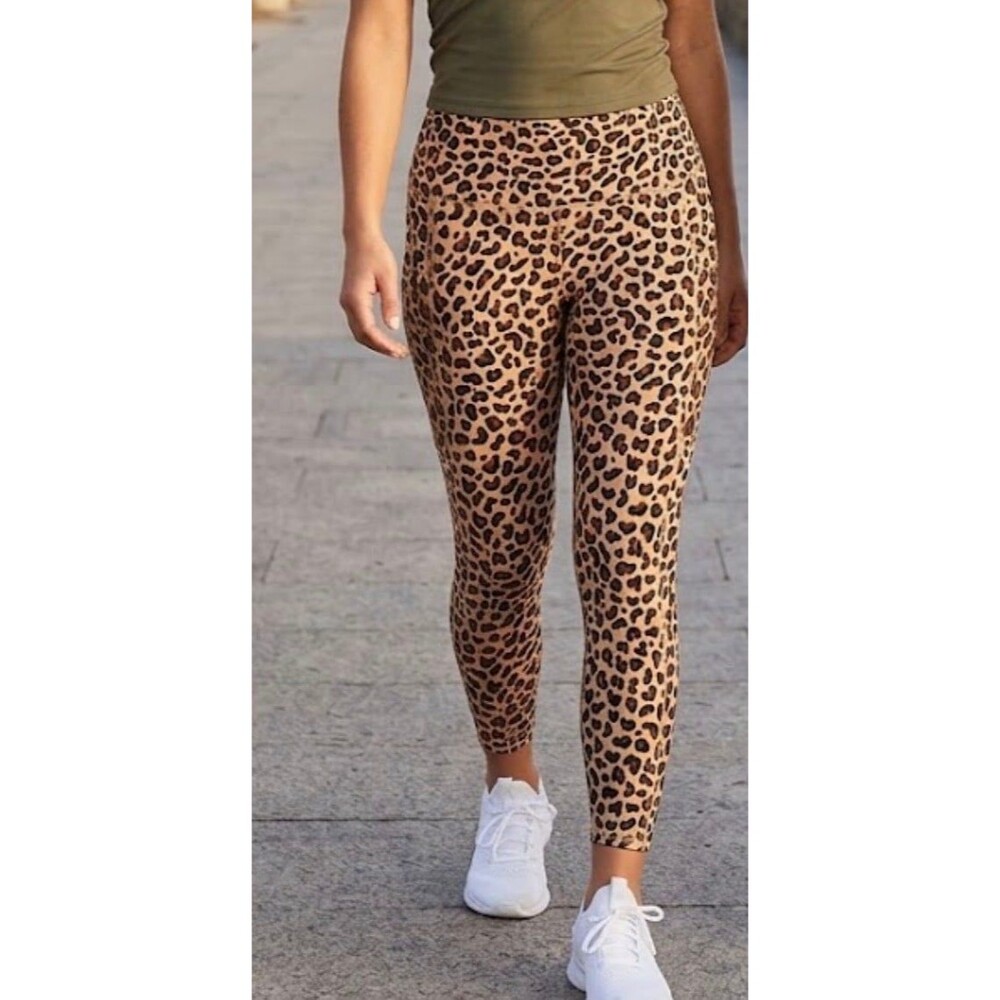 Fabletics Leopard Print Athletic Leggings Women's